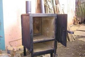 Wood-burning stove for the garage An efficient stove for the garage with your own hands
