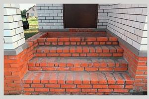 Brick porch - durable and reliable design Semicircular brick porch masonry technology